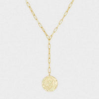 Ana Coin Lariat in Gold by Gorjana - Country Club Prep