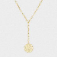 Ana Coin Lariat in Gold by Gorjana - Country Club Prep