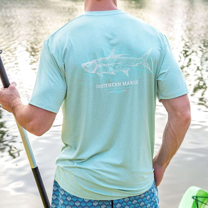 FieldTec™ Heather Performance Tee - Tarpon by Southern Marsh - Country Club Prep