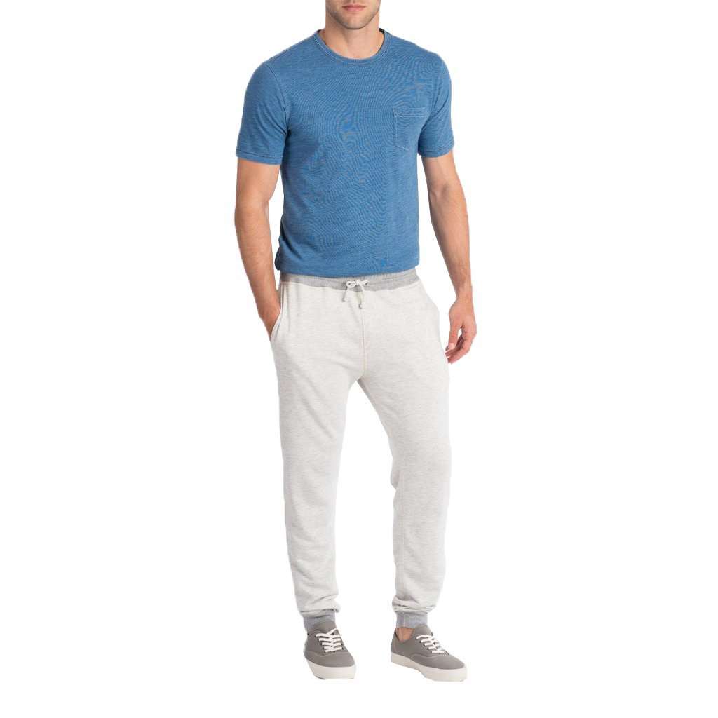French Terry Sweatpant in Athletic Grey by Faherty - Country Club Prep