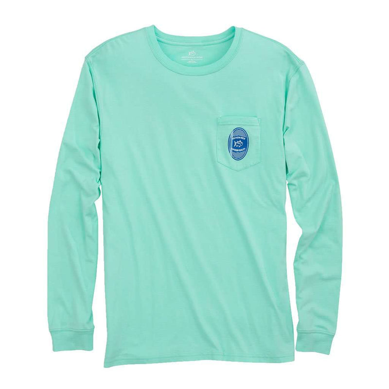 Fish, Fillet, Feast Long Sleeve T-Shirt in Offshore Green by Southern Tide - Country Club Prep