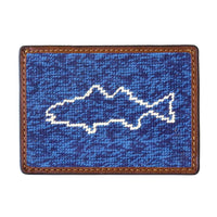 Fish on the Line Needlepoint Credit Card Wallet by Smathers & Branson - Country Club Prep