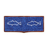 Fish on the Line Needlepoint Wallet by Smathers & Branson - Country Club Prep