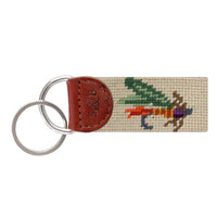 Fishing Fly Needlepoint Key Fob by Smathers & Branson - Country Club Prep
