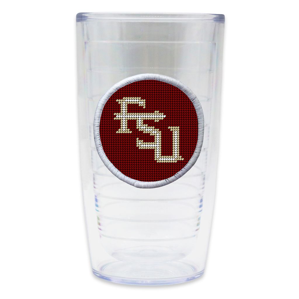Florida State Needlepoint Tumbler by Smathers & Branson - Country Club Prep