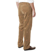Beachcomber Corduroy Pants in Khaki with Fox & Hound by Castaway Clothing - Country Club Prep