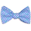 French Quarter Tattersal Bow Tie in Blue & Lavender by High Cotton - Country Club Prep