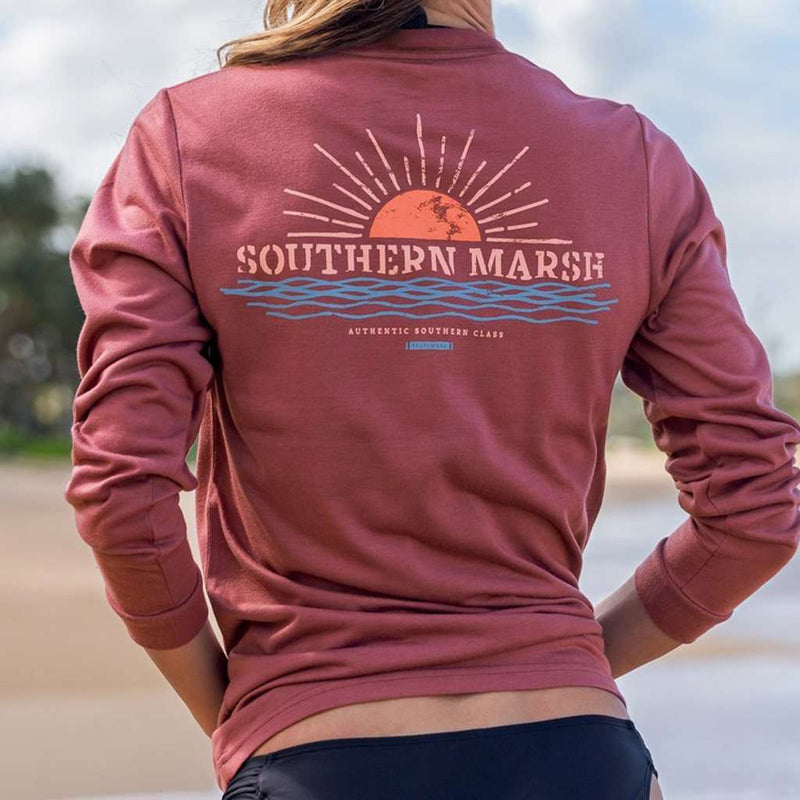 Long Sleeve FieldTec™ Comfort Tee - Sunset by Southern Marsh - Country Club Prep