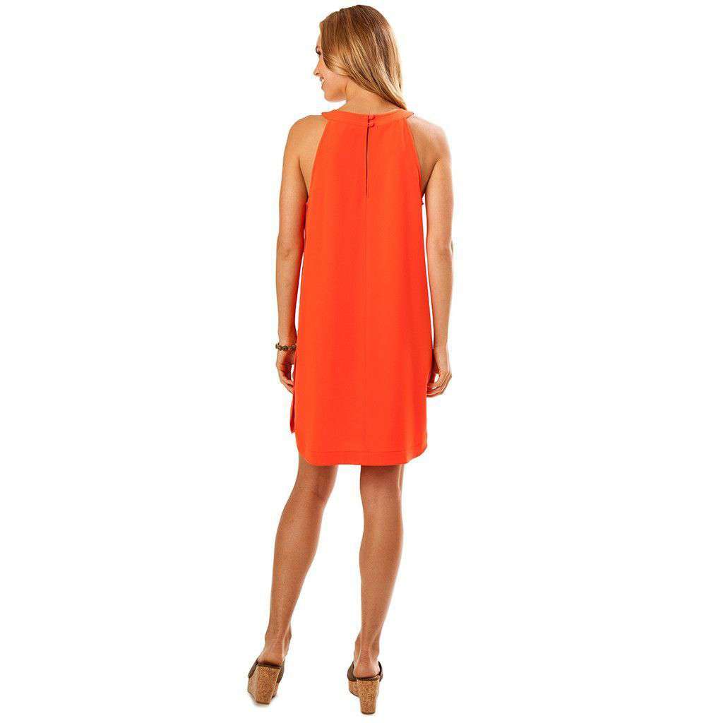 Gameday Dress in Orange Sky by Southern Tide - Country Club Prep