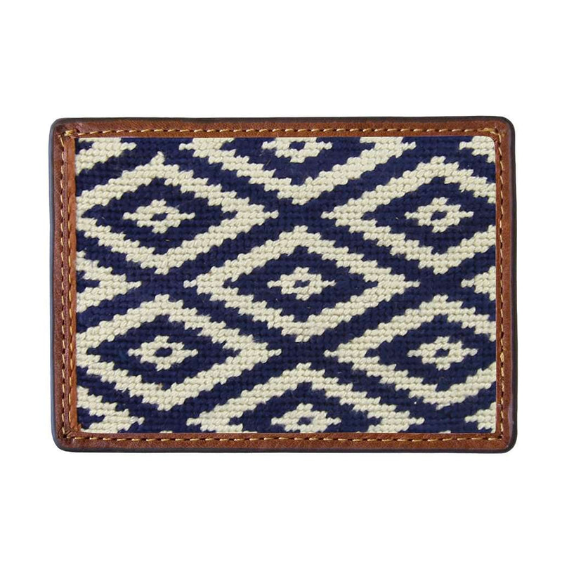 Gaucho Mini Needlepoint Credit Card Wallet by Smathers & Branson - Country Club Prep