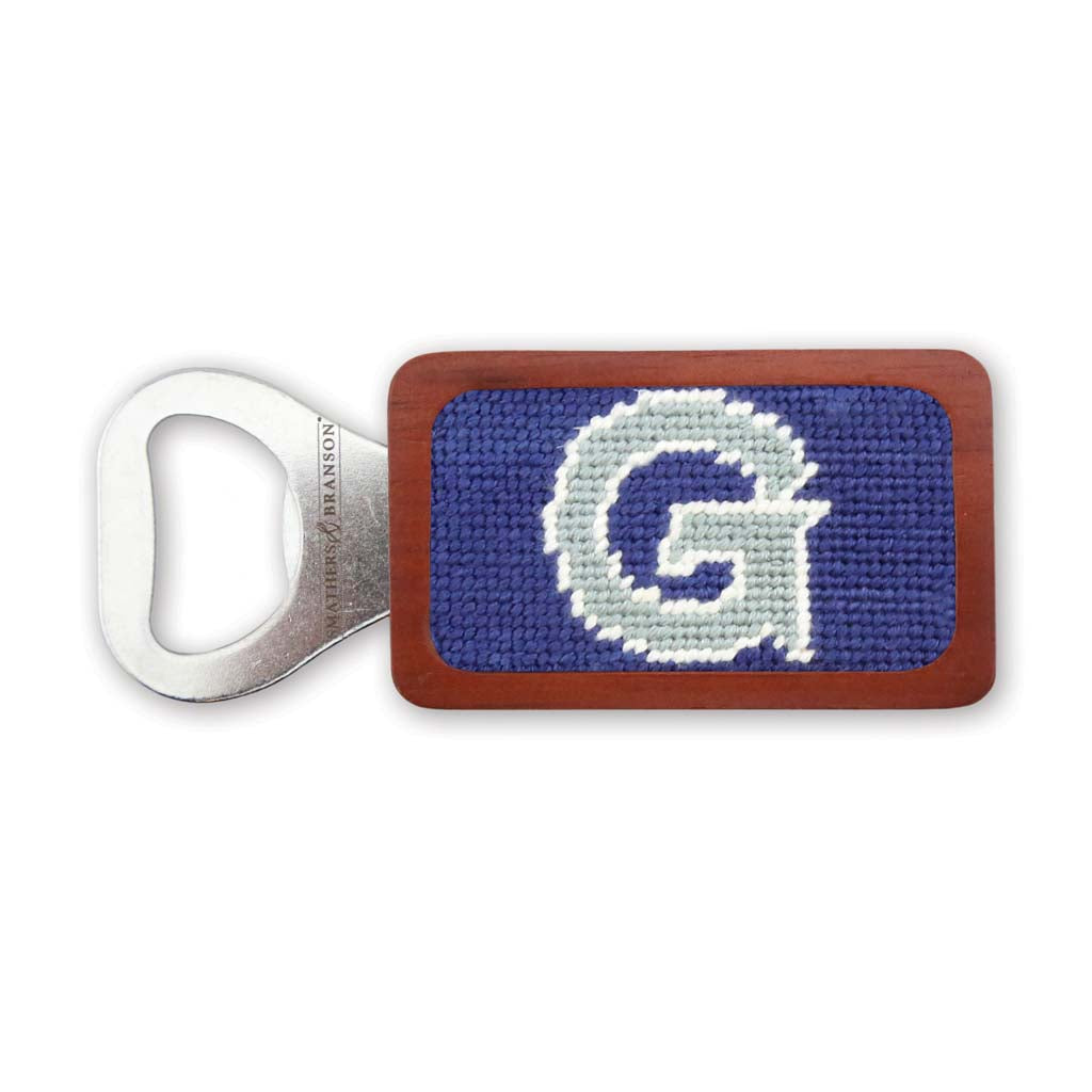 Georgetown University Needlepoint Bottle Opener by Smathers & Branson - Country Club Prep