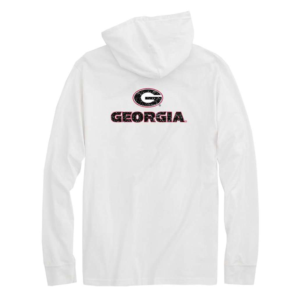 Georgia Long Sleeve Hoodie T-Shirt by Southern Tide - Country Club Prep