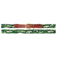 Golfer's Camo Needlepoint Belt by Smathers & Branson - Country Club Prep