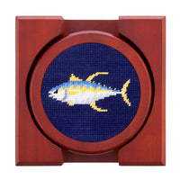 Gulf Coast Fish Needlepoint Coasters by Smathers & Branson - Country Club Prep