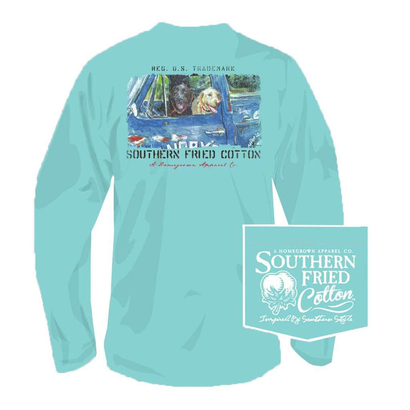 Hardly Workin' Long Sleeve Tee in Mason Jar by Southern Fried Cotton - Country Club Prep