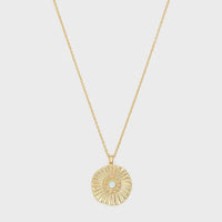 Sunburst Coin Necklace by Gorjana - Country Club Prep