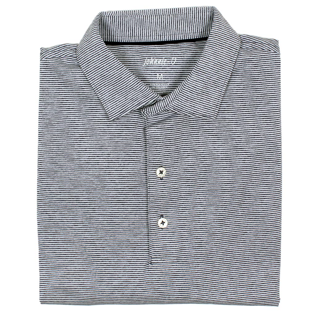 Lyndon Striped Prep-Formance Jersey Polo by Johnnie-O - Country Club Prep