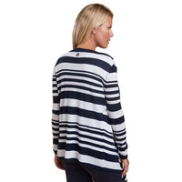 Harewood Cardigan in Navy by Barbour - Country Club Prep