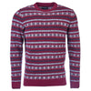 Harvard Fair Isle Crew Neck Sweater in Merlot by Barbour - Country Club Prep