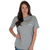 Coastal Pride Short Sleeve Tee in Heather Grey by Lauren James - Country Club Prep