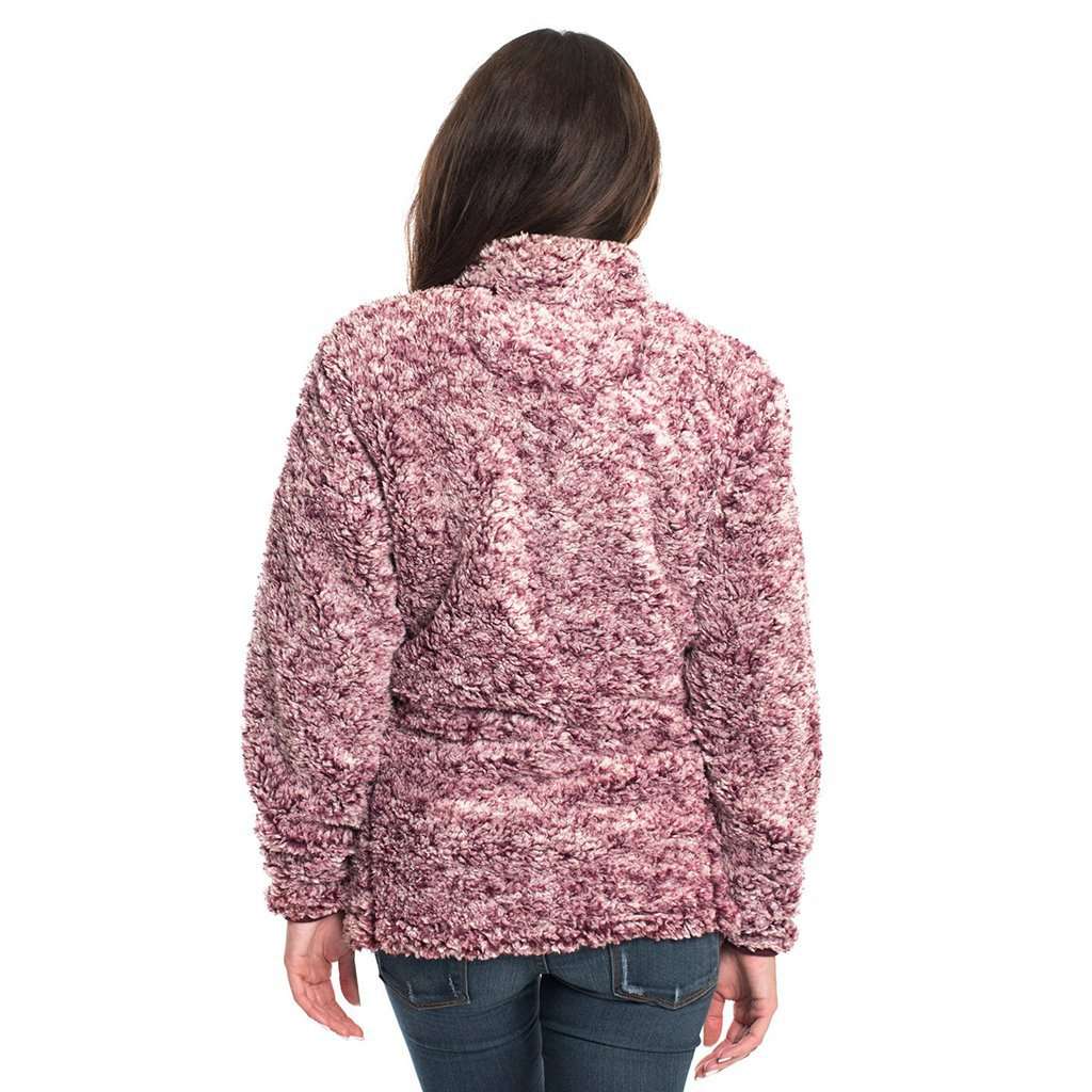 Heather Sherpa Pullover with Pockets in Windsor Wine by The Southern Shirt Co. - Country Club Prep