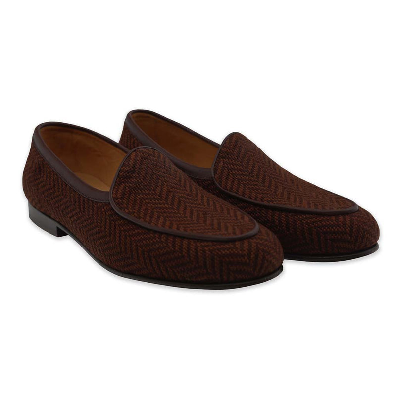 Herringbone Needlepoint Belgian Loafers by Smathers & Branson - Country Club Prep