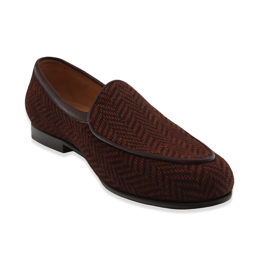 Herringbone Needlepoint Belgian Loafers | Smathers & Branson  display picture 3