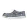 Wally Canvas Shoe in Linen Iron by Hey Dude - Country Club Prep