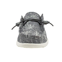 Wally Canvas Shoe in Grey Palm Print by Hey Dude - Country Club Prep