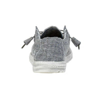 Wally Canvas Shoe in Linen Iron by Hey Dude - Country Club Prep