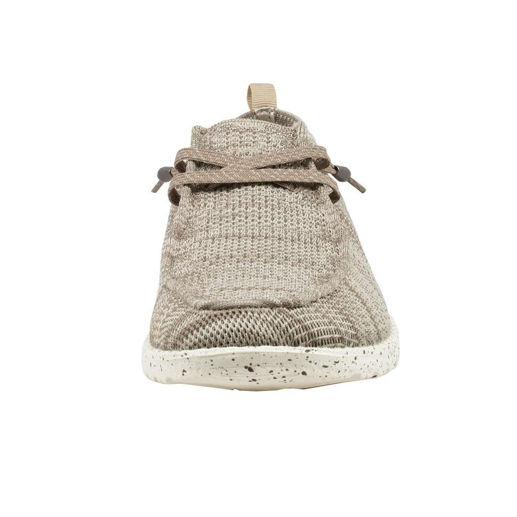 Wally Knit Shoe in Beige by Hey Dude - Country Club Prep