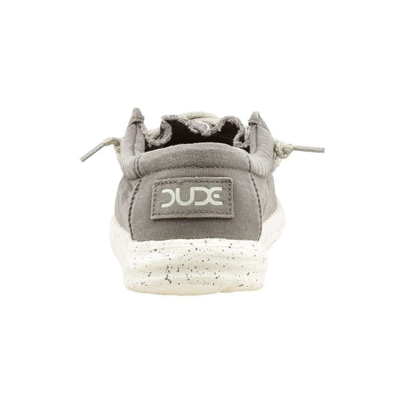 Wally Washed Shoe in Dark Grey by Hey Dude - Country Club Prep