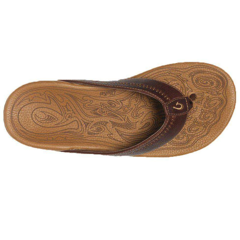 Men's Hiapo Sandal in Dark Java & Toffee by Olukai - Country Club Prep