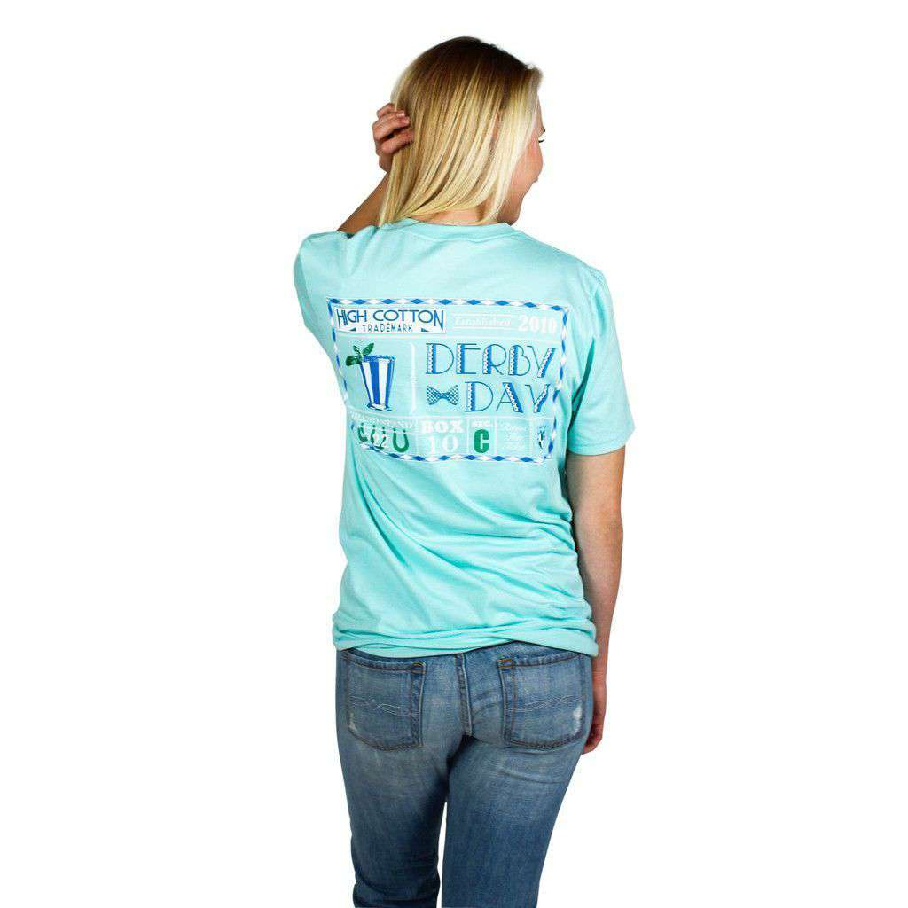 Derby Day Pocket Tee in Julep by High Cotton - Country Club Prep