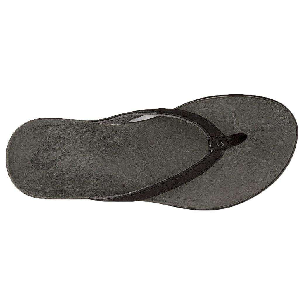 Women's Ho'opio Sandal in Black & Dark Shadow by Olukai - Country Club Prep