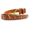 Hoof Pick Leather Belt in Light Brown by Country Club Prep - Country Club Prep