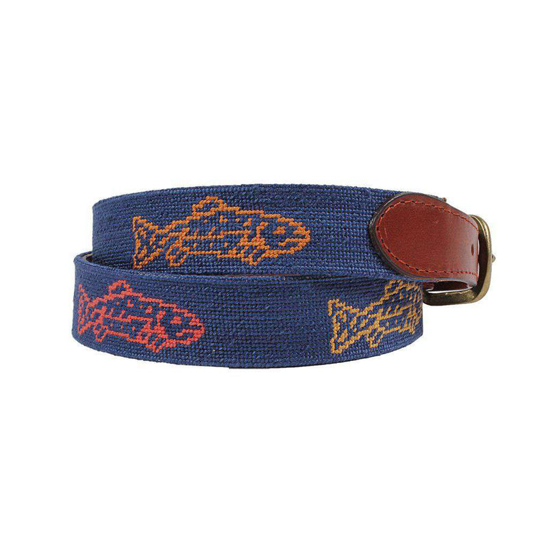 Catch of the Day Needlepoint Belt by Smathers & Branson - Country Club Prep