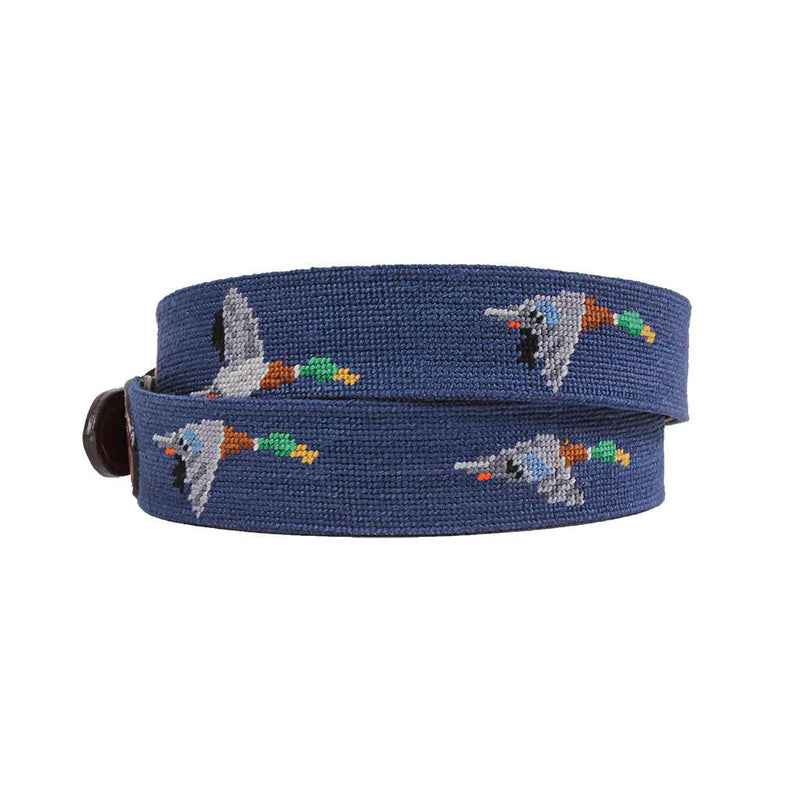 Mallard Needlepoint Belt by Smathers & Branson - Country Club Prep