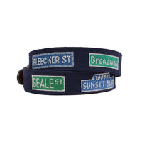 Party Streets Needlepoint Belt by Smathers & Branson - Country Club Prep