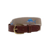 Billfish Slam Leather Tab Belt by Country Club Prep - Country Club Prep