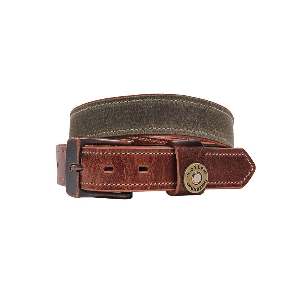 The Waxed Belt in Olive by Over Under Clothing - Country Club Prep