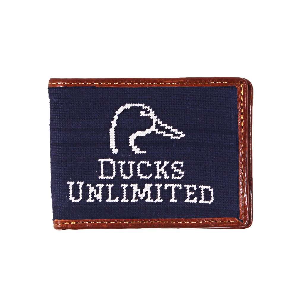 Ducks Unlimited Needlepoint Bi-Fold Wallet by Smathers & Branson - Country Club Prep