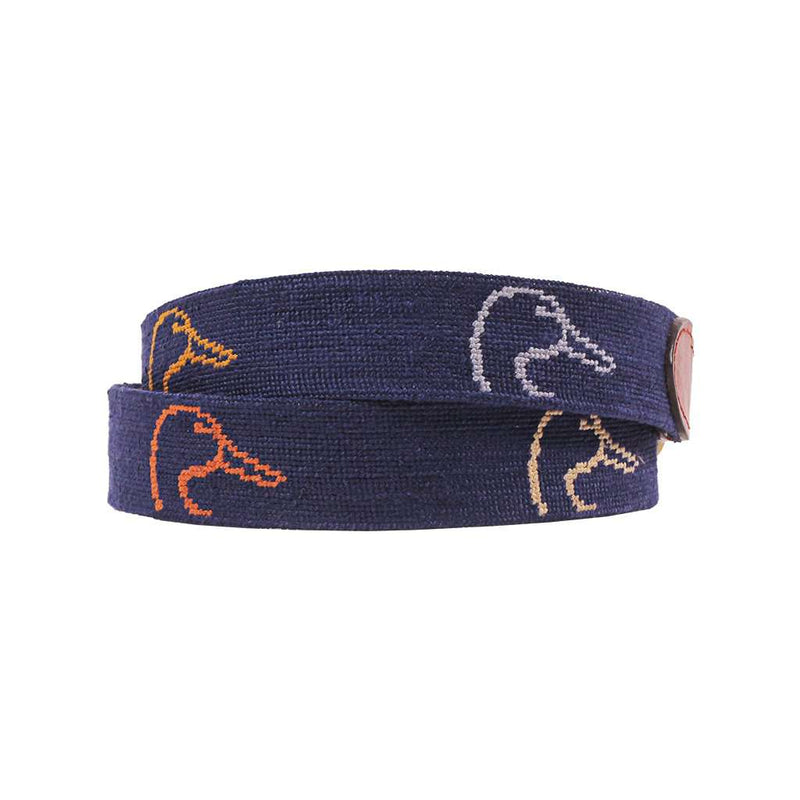 Ducks Unlimited Rainbow Logo Needlepoint Belt by Smathers & Branson - Country Club Prep