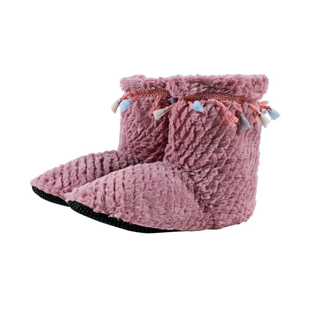 Tassel Sherpa Fleece Booties by Nordic Fleece - Country Club Prep