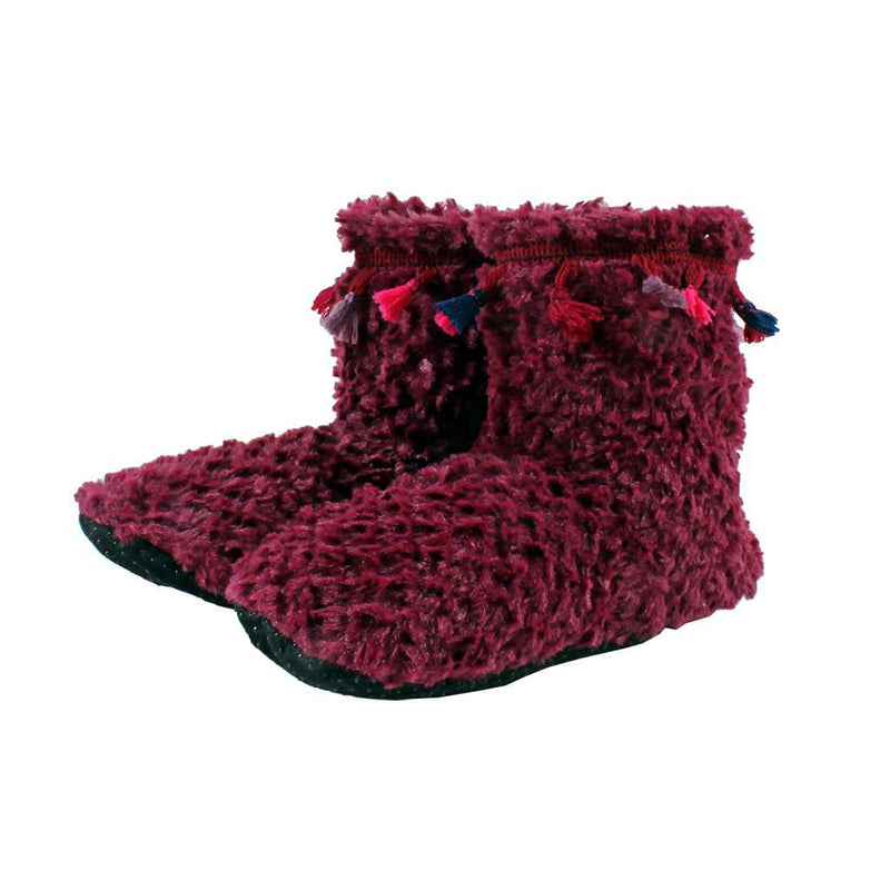 Tassel Sherpa Fleece Booties by Nordic Fleece - Country Club Prep