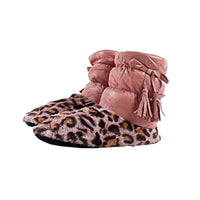 Oslo Leopard Sherpa Booties by Nordic Fleece - Country Club Prep