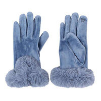 Suede Sherpa Gloves by Nordic Fleece - Country Club Prep