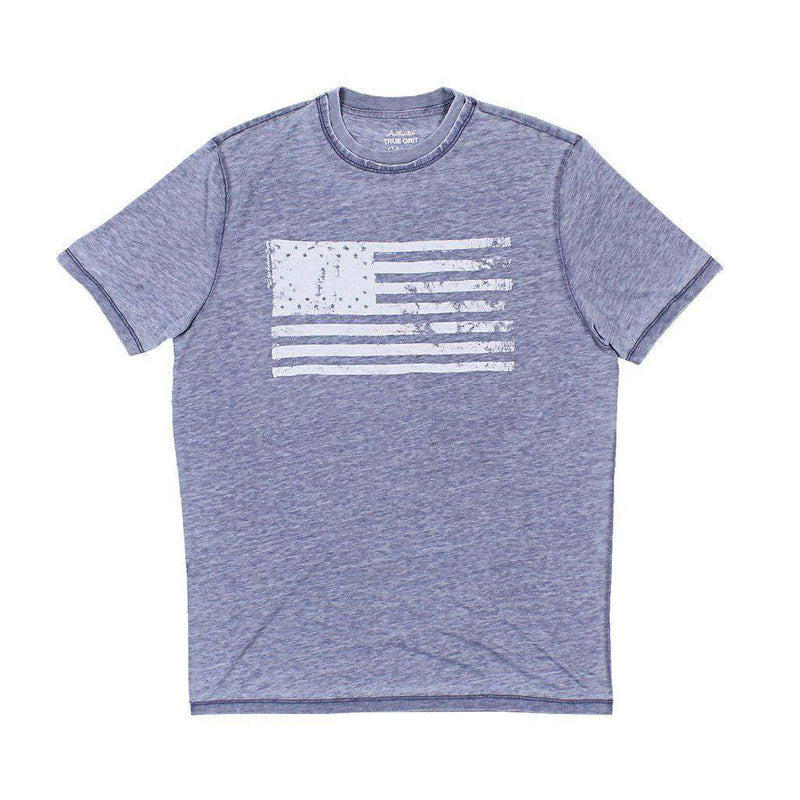 Bowery Burnout American Flag Tee by True Grit - Country Club Prep