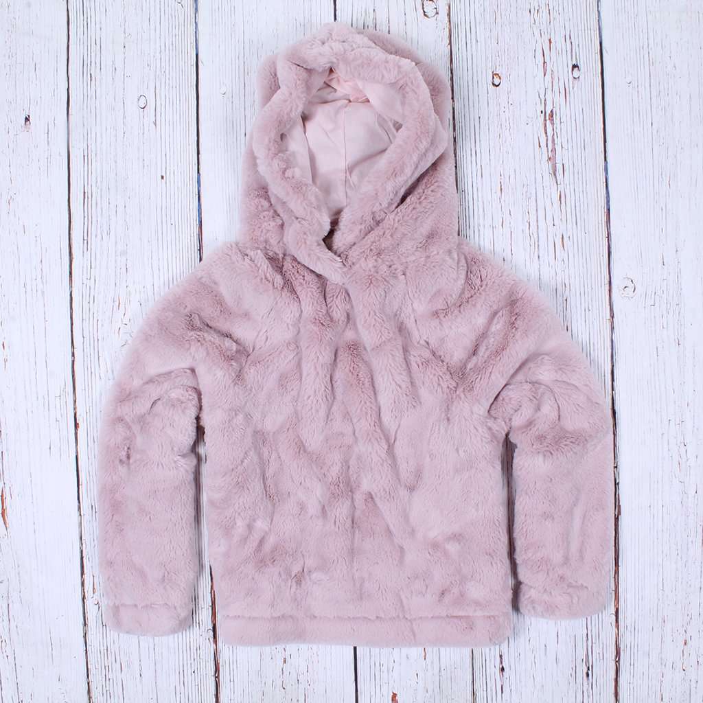 Shearling Faux Fur Hoodie by True Grit (Dylan) - Country Club Prep