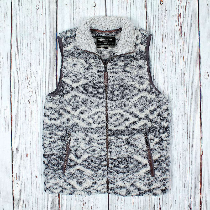 Tribal Frosty Tipped Vest by True Grit (Dylan) - Country Club Prep